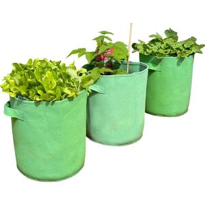 SELECTIONS Potato & Vegetable Planter Grow Bags (Set of 3) Non Woven Aeration Fabric Pots
