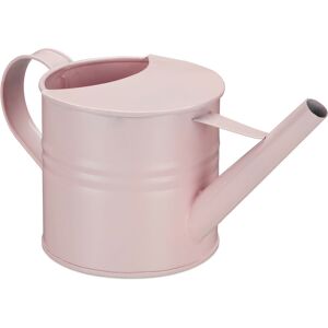 Relaxdays - Watering Can, Indoor Plants, Watering Jug, Vintage Watering Vessel, Flower Watering Pot, Metal, 1.3 l, Pink