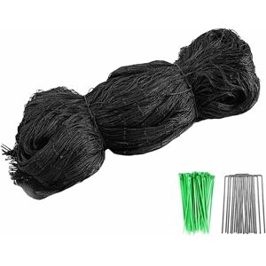 RHAFAYRE Anti-Bird Netting 7.5 x 15 m, Bird Protection Netting, Garden Fruit Tree Netting with 10 Pcs Garden Stakes and 30 Pcs Cable Ties for Plant, Tree,