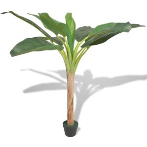 Berkfield Home - Royalton Artificial Banana Tree Plant with Pot 150 cm Green