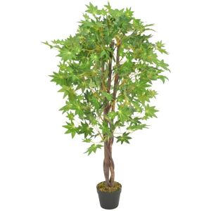 Berkfield Home - Royalton Artificial Plant Maple Tree with Pot Green 120 cm