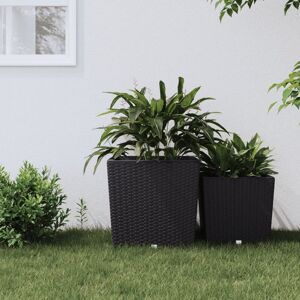 Royalton - Planter with Removable Inner Anthracite 37 / 64 l pp Rattan