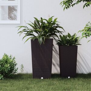 Royalton - Planter with Removable Inner Brown 21 / 49 l pp Rattan