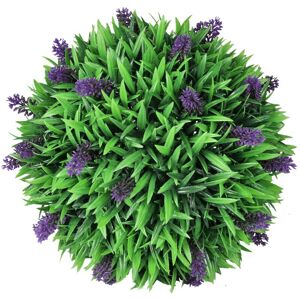 Berkfield Home - Set of 2 Artificial Boxwood Ball with Lavender 30 cm