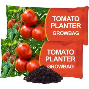 SIMPA Tomato Planter Nutrient Enriched Compost Grow Bags - 2 x Deep Fill Grow Bags - Upto 8 Weeks Food