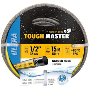 Tough Master - Garden Hose Heavy Duty 3 Layer Flexible Reinforcement uv & Algae Resistant Hose Pipe 15m 50ft