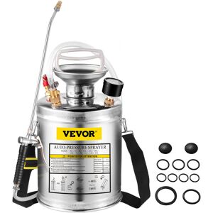 VEVOR Stainless Steel Sprayer 4L Household Gardening and Floor Cleaning Sprayer Suitable for the Current Neds of Industry Agriculture Commerce