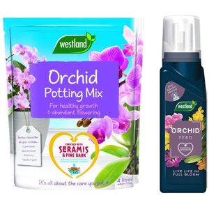 Westland - Orchid Potting Mix Compost Indoor Plant 4 Litres & Feed Concentrate