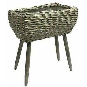 Viss - willow trough plant pot garden planter stand holder indoor flower outdoor style