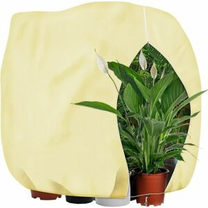 HOOPZI Winter Plant Protection Garden Fleece 180 x 120 cm 70GSM Plant co.ukost Protection Cover Plant Fleece Bag Large for Winter Plants with Zipper and