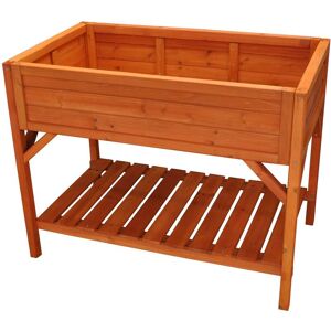 SELECTIONS Wooden Raised Herb Planter with 2 Liners