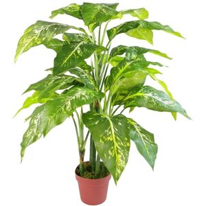 Leaf 100cm Large Fox's Aglaonema (Spotted Evergreen) Tree Artificial Plant