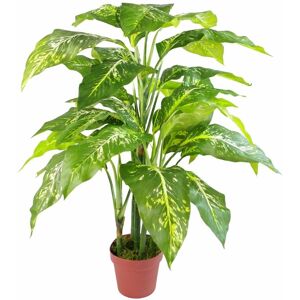 Leaf 100cm Large Fox's Aglaonema (Spotted Evergreen) Tree Artificial Plant
