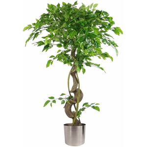 Leaf - 120cm Twisted Trunk Artificial Japanese Fruticosa Style Ficus Tree