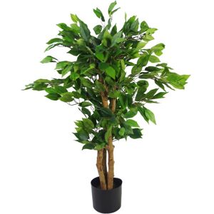 Leaf 90cm Artificial Evergreen Ficus Tree