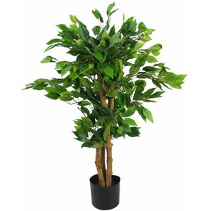 Leaf 90cm Artificial Evergreen Ficus Tree