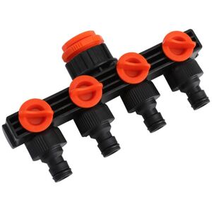 Alwaysh - 4 Way Hose Splitter, Watering Connector Distributor Extension Adapter Tap Faucet Nose and Selector for Garden Greenhouse Vegetable Garden