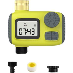 COOCHEER Automatic watering timer, AVCE LCD display, manual button for easy setting, applicable for lawn and garden irrigation system
