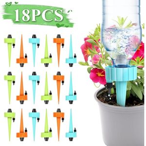 CCYKXA 18 Pieces Drip Irrigation Kit, Drip Bottle, Automatic Watering Kit Adjustable Valves Sprinklers for Potted Plants for Garden, Balcony,