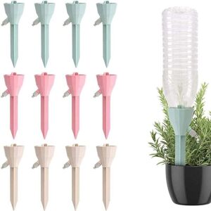 YMYNY Drip Irrigation Kit, 12 Pack Automatic Plant Watering Dripper Bottle Watering Devices with Slow Release Control Valves for Indoor and Outdoor Plants