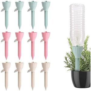 Linghhang - Drip Irrigation Kit, 12 Pcs Automatic Plant Waterers, Bottle Drip Irrigation, Watering Devices with Slow Release Control Valves for