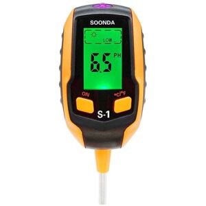 Ymyny - fliti Soil ph Meter, 4 in 1 Digital Soil ph Tester, Soil Moisture Light ph Temperature Tester, Garden Tool Sets for Plant Care
