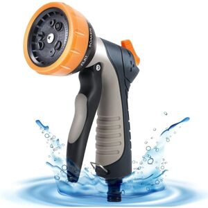 Dewdat - Garden Hose Pipe Spray Gun - 9 Adjustable Patterns Water Hose Sprayer Nozzle Heavy Duty Hose Head Gun for Car Wash, Garden Shower & Pets