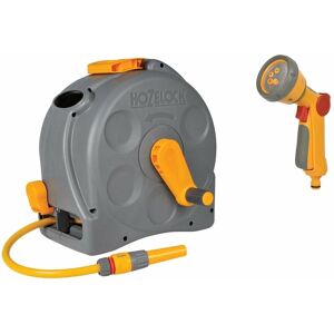Hozelock - 2415 2-n-1 Compact Enclosed Reel + Hose 25m With a 2679 Multispray Gun