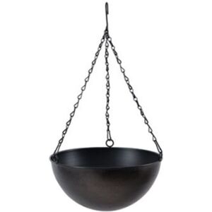 Tlily - Metal Hanging Flower Pot Chain Hanging Planter Basket Flower Vase For Home Garden Balcony Decoration, d