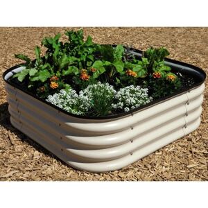 THOMPSON & MORGAN Thompson&morgan - Original Veggie Bed Paperbark Garden Planting Merino White Vegetable Steel Planter 1x Veg Bed