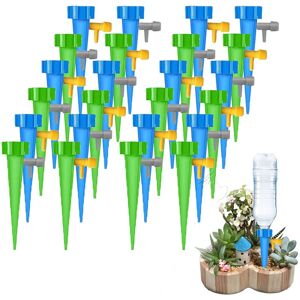 COOCHEER Pack of 24 adjustable self-watering sprinklers for easy watering, suitable for potted plants, flowers, gardens and houseplants.