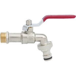 Cyslmuk - Premium Brass Water Tap, Rust and Freeze Resistant + Free Hose Connector + Ebook - For Garden, Washing Machine, Rain Barrel