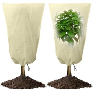 Sollbry - Pack of 2 Plant Protection Covers, 100x80cm Outdoor Plant Wintering, Wintering Cover for Potted Plants, Plant Wintering Cover, Plant