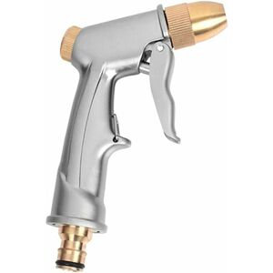 Heguyey - 1 Pc Garden Hose Nozzle Heavy Duty Metal Hose Sprayer Water Gun Adjustable Multifunction Nozzle for Watering Plants Car Wash and Dog Shower Heguyey - 1 Pc Garden Hose Nozzle Heavy Duty Metal Hose Sprayer Water Gun Adjustable Multifunction Nozzle for Watering Plants Car Wash and Dog Shower