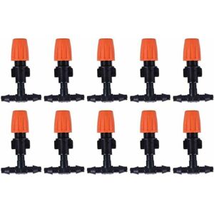 Ousudela - 10 Misting Nozzles for Drip Irrigation, Sprinkler Head Atomizer, Sprinkler Spray,Micro Drip Irrigation Drippers Sprinkler Kits Sprinkler Ousudela - 10 Misting Nozzles for Drip Irrigation, Sprinkler Head Atomizer, Sprinkler Spray,Micro Drip Irrigation Drippers Sprinkler Kits Sprinkler