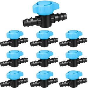 WOIYIC 10 Pcs Drip Irrigation Shut Off Valve Straight Drip Valve 16mm Planting Garden Backyard Irrigation Hose Connection WOIYIC 10 Pcs Drip Irrigation Shut Off Valve Straight Drip Valve 16mm Planting Garden Backyard Irrigation Hose Connection