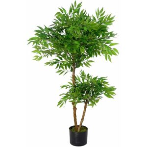 Leaf 100cm Luxury Artificial Mini Ruscus Tree - Premium Range Leaf 100cm Luxury Artificial Mini Ruscus Tree - Premium Range