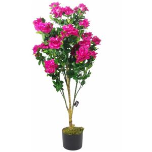 Leaf 100cm Premium Artificial Azalea Pink Flowers Potted Plant Leaf 100cm Premium Artificial Azalea Pink Flowers Potted Plant