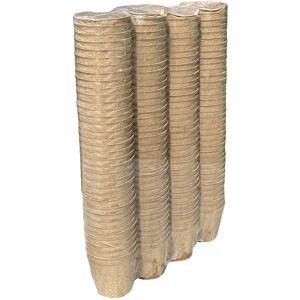 Selections - 144 x 5cm Eco Round Fibre Biodegradable and Compostable Plant Pots Selections - 144 x 5cm Eco Round Fibre Biodegradable and Compostable Plant Pots