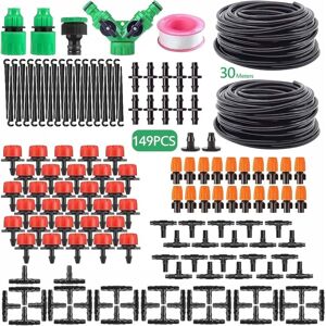 Ikodm - 149Pcs 30m/100ft Automatic Drip Irrigation Kit Self Watering System for Greenhouse Garden Ikodm - 149Pcs 30m/100ft Automatic Drip Irrigation Kit Self Watering System for Greenhouse Garden