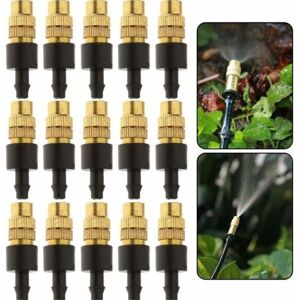 15-piece brass sprinkler set with adjustable spray nozzles for gardening - Sunny 15-piece brass sprinkler set with adjustable spray nozzles for gardening - Sunny