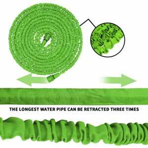 Dayplus - 150FT Heavy Duty Expandable Flexible Garden Magic Water Hose Pipe With Spray Gun Green Dayplus - 150FT Heavy Duty Expandable Flexible Garden Magic Water Hose Pipe With Spray Gun Green