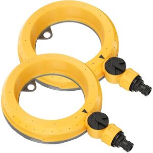 Tinor - 2 Pieces Ring Base Lawn Sprinklers, Automatic Sprinkler for Small and Medium Areas, 360 Degree Circular Sprinkler with Soft Water Flow for Tinor - 2 Pieces Ring Base Lawn Sprinklers, Automatic Sprinkler for Small and Medium Areas, 360 Degree Circular Sprinkler with Soft Water Flow for
