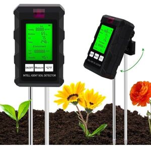 TORMATOR (22×4.9×4cm) 6-in-1 Soil Tester, Soil Measurement Device with Soil Fertility/Moisture/pH/Temperature/Sunlight/Ambient Humidity, Soil Moisture Tester TORMATOR (22×4.9×4cm) 6-in-1 Soil Tester, Soil Measurement Device with Soil Fertility/Moisture/pH/Temperature/Sunlight/Ambient Humidity, Soil Moisture Tester