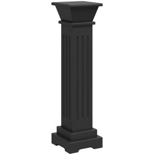 Vidaxl - Classic Square Pillar Plant Stand Black 17x17x66 cm mdf Vidaxl - Classic Square Pillar Plant Stand Black 17x17x66 cm mdf