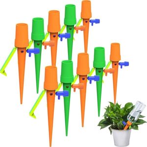 Csparkv - 24pcs Drip Irrigation Kit, Automatic Watering Stakes with 24pcs Anti-Tip Bracket, Fits All Bottles, for Indoor and Outdoor Plants (24PCS) Csparkv - 24pcs Drip Irrigation Kit, Automatic Watering Stakes with 24pcs Anti-Tip Bracket, Fits All Bottles, for Indoor and Outdoor Plants (24PCS)