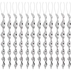 BEXTSRACK 24pcs Reflective Bird Repellent Spirals, 30cm Hanging Outdoor Anti-Bird Device BEXTSRACK 24pcs Reflective Bird Repellent Spirals, 30cm Hanging Outdoor Anti-Bird Device