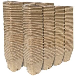 Selections - 288 x 5cm Eco Square Fibre Biodegradable and Compostable Plant Pots Selections - 288 x 5cm Eco Square Fibre Biodegradable and Compostable Plant Pots