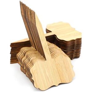 Linghhang - 30 Pieces Bamboo Plant Labels, T-Type Decorative Plant Markers Wooden Garden Tag, with a Pen, for Potted Garden Seeds Herbs Flowers Linghhang - 30 Pieces Bamboo Plant Labels, T-Type Decorative Plant Markers Wooden Garden Tag, with a Pen, for Potted Garden Seeds Herbs Flowers