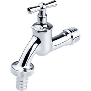 Invena Brass Garden Tap - 1/2" / 3/4" BSP Chrome - Outdoor Brass Faucet Invena Brass Garden Tap - 1/2" / 3/4" BSP Chrome - Outdoor Brass Faucet